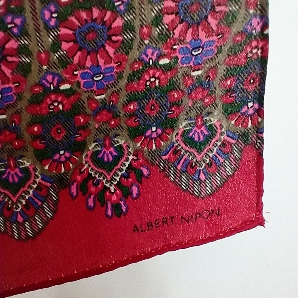 Vintage Albert Nipon Long Silk Scarf - image 1